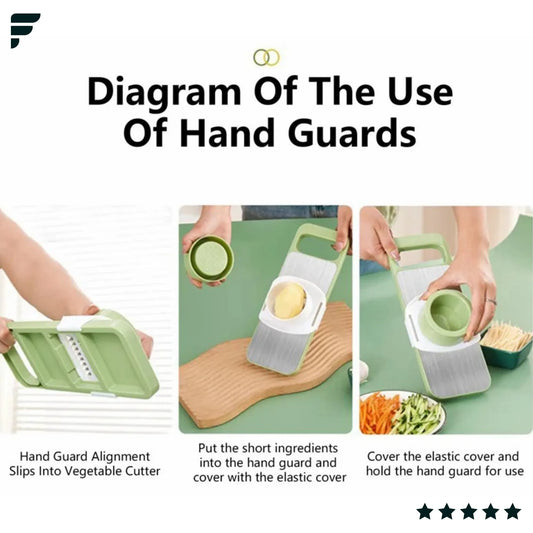 5-in-1 Multifunctional High-Quality Vegetable & Fruit Slicer Easy to Use